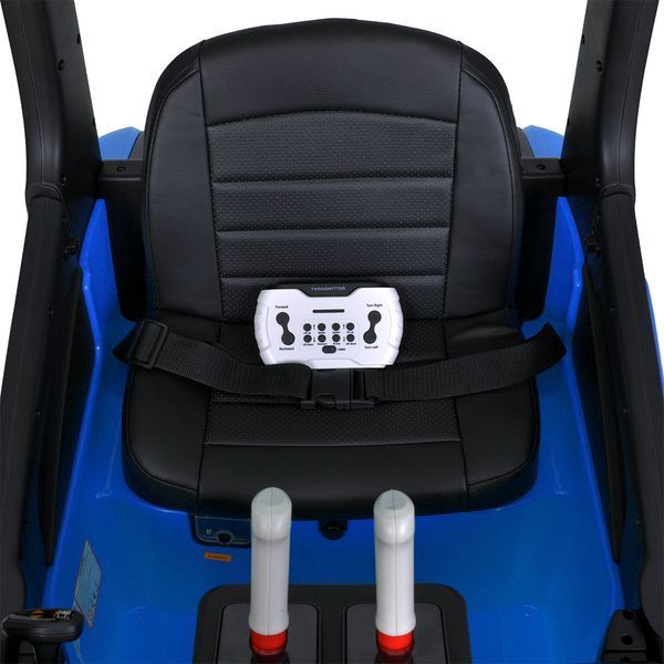 Погрузчик M 5989BLR-4 2, 4G, 1аккум12V9AH, 2мотора 35W, MP3, USB, TF, EVA/пласт., музыка, кожа, голубой mp-302891 фото