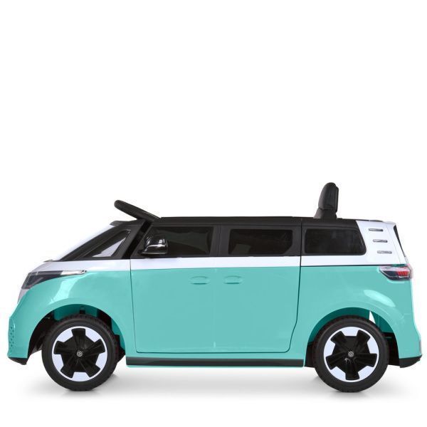 Детский электромобиль Volkswagen ID Buzz M 6281EBLR-15, 2 мотора по 35W, EVA, экокожа, Bluetooth, MP3, USB, бирюзовый mp-326472 фото