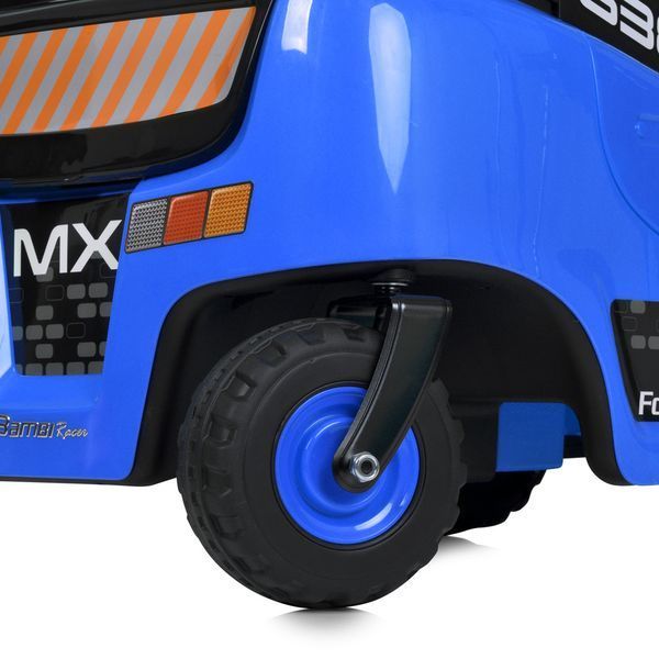 Погрузчик M 5989BLR-4 2, 4G, 1аккум12V9AH, 2мотора 35W, MP3, USB, TF, EVA/пласт., музыка, кожа, голубой mp-302891 фото