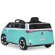 Детский электромобиль Volkswagen ID Buzz M 6281EBLR-15, 2 мотора по 35W, EVA, экокожа, Bluetooth, MP3, USB, бирюзовый mp-326472 фото 10