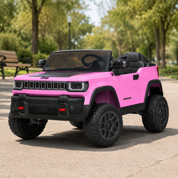 Детский электромобиль Джип Jeep Recon JJ2500EBLR-8 двухместный, 4 мотора по 25W, EVA, кожа, MP3, USB, Bluetooth, розовый mp-335082 фото