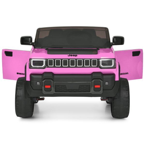 Детский электромобиль Джип Jeep Recon JJ2500EBLR-8 двухместный, 4 мотора по 25W, EVA, кожа, MP3, USB, Bluetooth, розовый mp-335082 фото