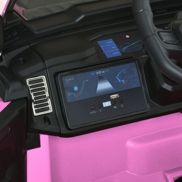 Детский электромобиль Джип Jeep Recon JJ2500EBLR-8 двухместный, 4 мотора по 25W, EVA, кожа, MP3, USB, Bluetooth, розовый mp-335082 фото