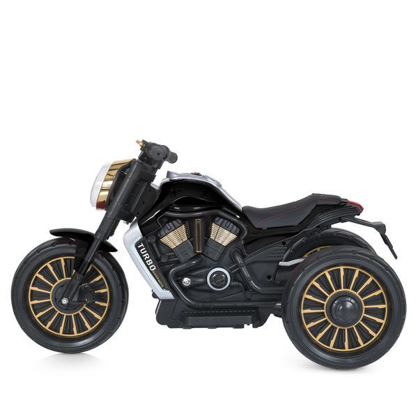 Дитячий мотоцикл Bambi M 5048EL-2 Harley-Davidson V-Rod чорний, 2 мотори по 25W, EVA, шкіра, MP3, USB, Bluetooth mp-285808 фото
