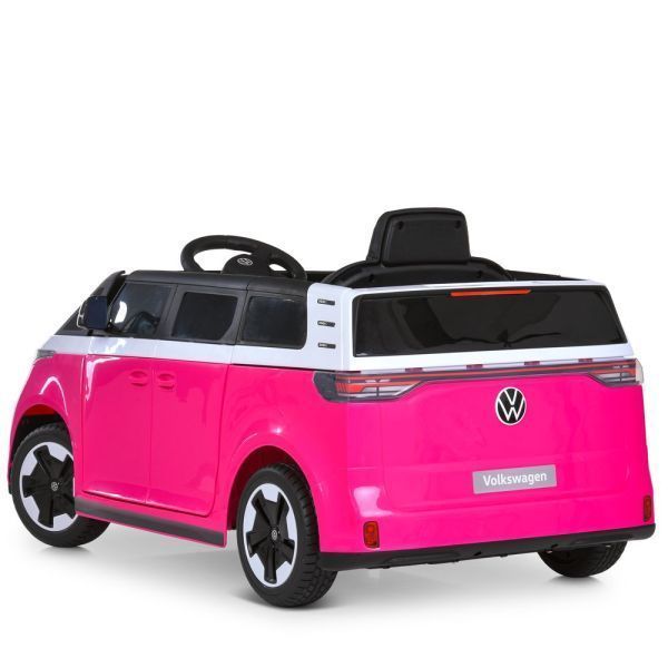Детский электромобиль Volkswagen ID Buzz M 6281EBLR-8, 2 мотора по 35W, EVA, экокожа, Bluetooth, MP3, USB, розовый mp-326473 фото