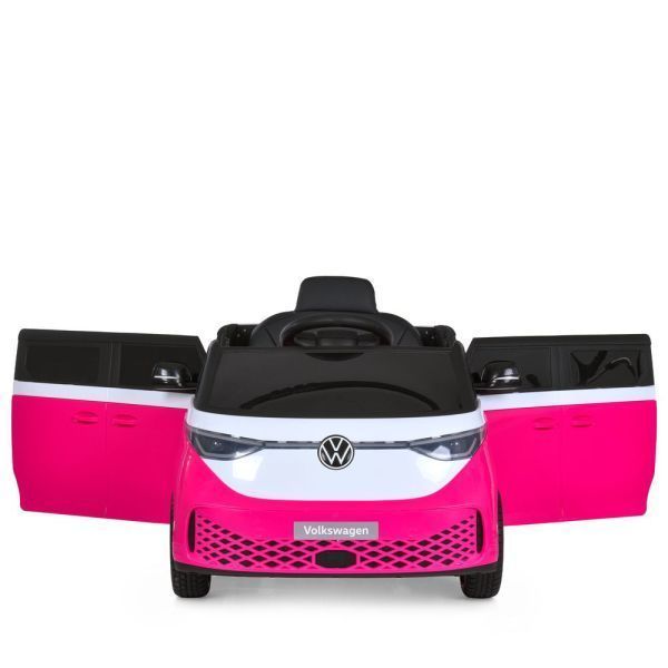 Детский электромобиль Volkswagen ID Buzz M 6281EBLR-8, 2 мотора по 35W, EVA, экокожа, Bluetooth, MP3, USB, розовый mp-326473 фото