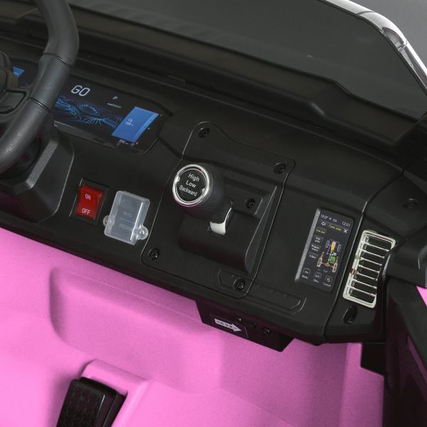 Детский электромобиль Джип Jeep Recon JJ2500EBLR-8 двухместный, 4 мотора по 25W, EVA, кожа, MP3, USB, Bluetooth, розовый mp-335082 фото