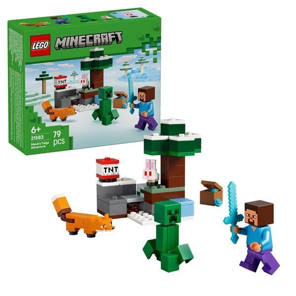 Конструктор LEGO Minecraft Пригоди Стіва в тайзі 79 Деталей afk-186507 фото
