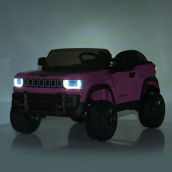 Детский электромобиль Джип Jeep Recon JJ2500EBLR-8 двухместный, 4 мотора по 25W, EVA, кожа, MP3, USB, Bluetooth, розовый mp-335082 фото