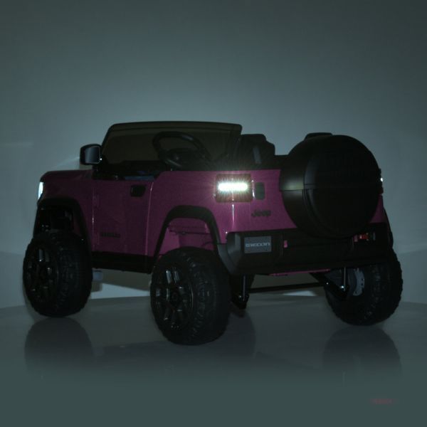 Детский электромобиль Джип Jeep Recon JJ2500EBLR-8 двухместный, 4 мотора по 25W, EVA, кожа, MP3, USB, Bluetooth, розовый mp-335082 фото