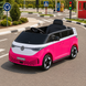 Детский электромобиль Volkswagen ID Buzz M 6281EBLR-8, 2 мотора по 35W, EVA, экокожа, Bluetooth, MP3, USB, розовый mp-326473 фото 5