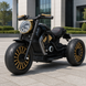 Дитячий мотоцикл Bambi M 5048EL-2 Harley-Davidson V-Rod чорний, 2 мотори по 25W, EVA, шкіра, MP3, USB, Bluetooth mp-285808 фото 13