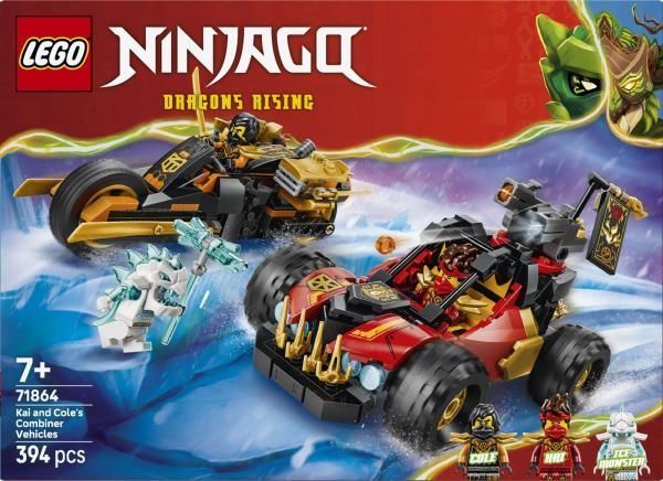 Конструктор LEGO&reg; NINJAGO&reg; Комбіновані транспортні засоби Кая та Коула Іграшка, 394 деталі afk-186959 фото