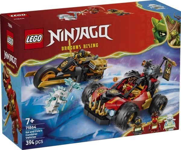 Конструктор LEGO&reg; NINJAGO&reg; Комбіновані транспортні засоби Кая та Коула Іграшка, 394 деталі afk-186959 фото