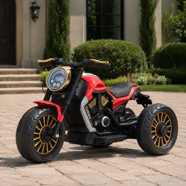 Дитячий мотоцикл Bambi M 5048EL-3 Harley-Davidson V-Rod червоний, 2 мотори по 25W, EVA, шкіра, MP3, USB, Bluetooth mp-285809 фото