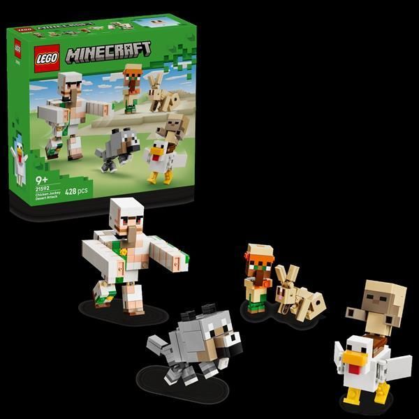 Конструктор LEGO&reg; Minecraft&trade; Курячий Жокей: атака в пустелі Іграшка, 428 деталей afk-186858 фото