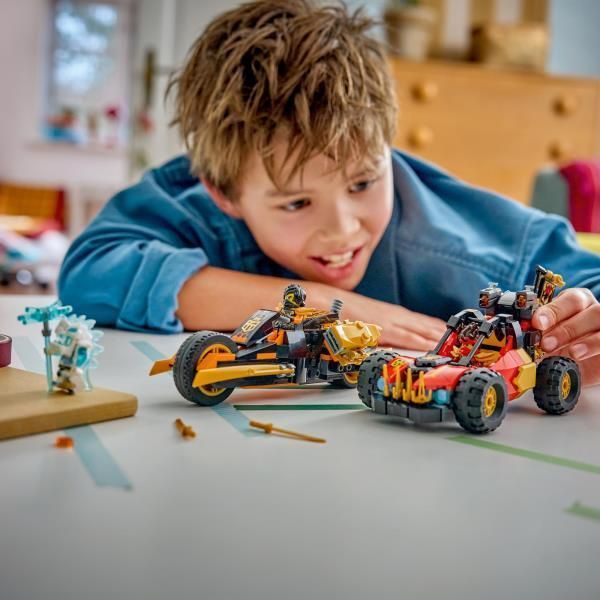 Конструктор LEGO&reg; NINJAGO&reg; Комбіновані транспортні засоби Кая та Коула Іграшка, 394 деталі afk-186959 фото