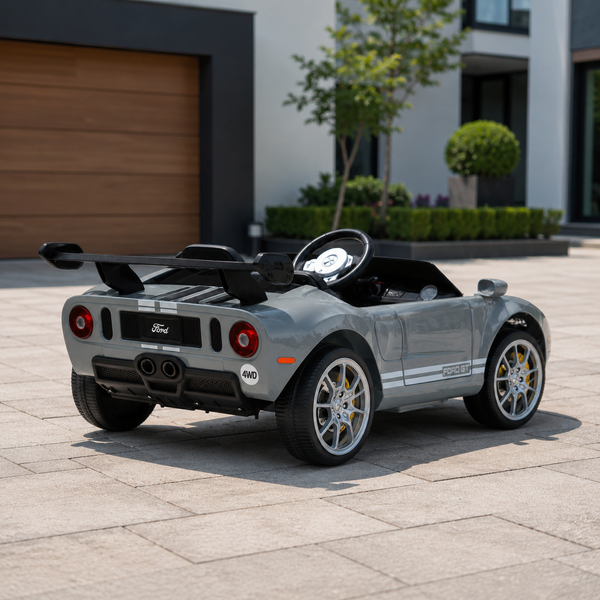 Детский электромобиль Ford GT M 6107EBLR-11 серый, 4 мотора по 90W, Bluetooth, кожа mp-328332 фото