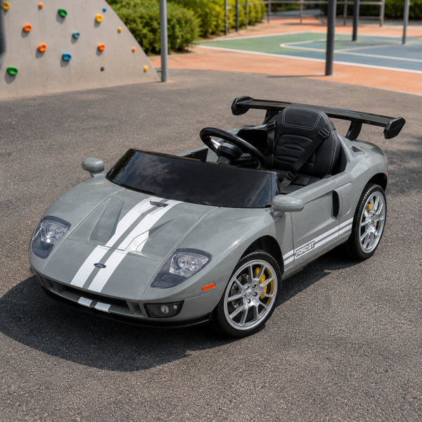 Детский электромобиль Ford GT M 6107EBLR-11 серый, 4 мотора по 90W, Bluetooth, кожа mp-328332 фото