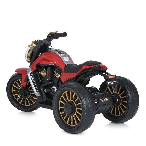 Дитячий мотоцикл Bambi M 5048EL-3 Harley-Davidson V-Rod червоний, 2 мотори по 25W, EVA, шкіра, MP3, USB, Bluetooth mp-285809 фото