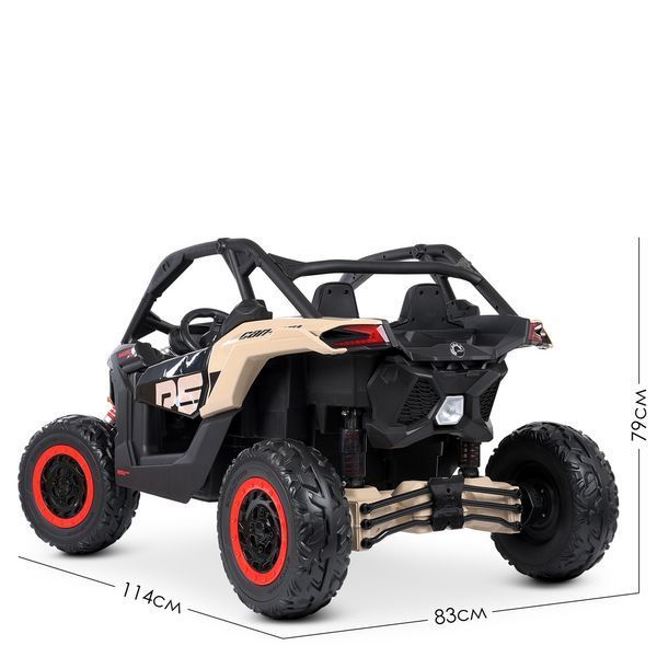 Детский электромобиль Джип Bambi M 4920 EBLR-RS Багги, бежевый mp-276642 фото