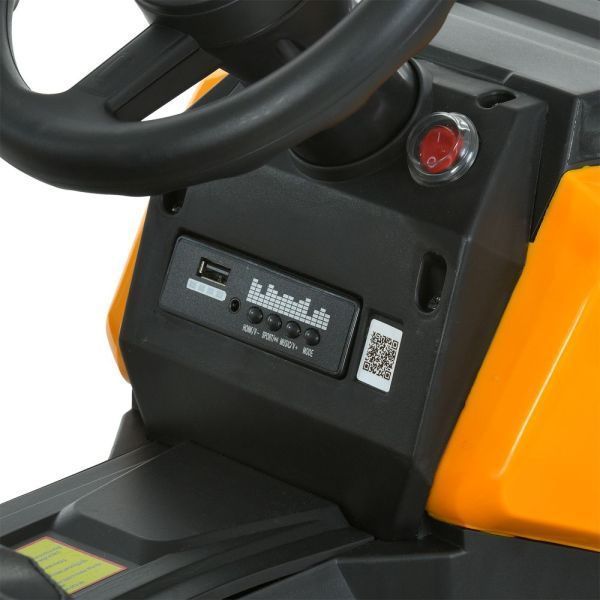 Трактор M 6261EBLR-6 2,4G на радиоуправлении, 1акум12V7AH, 2*35W, MP3, USB, TF, BLUETOOTH, EVA, музыка, свет, кожа, желтый mp-327955 фото