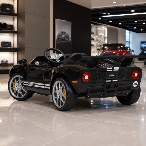 Детский электромобиль Ford GT M 6107EBLR-2 черный, 4 мотора по 90W, Bluetooth, кожа mp-328333 фото