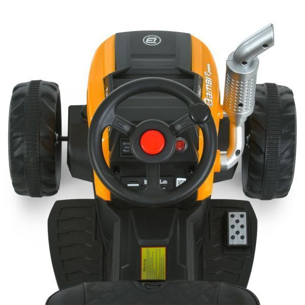 Трактор M 6261EBLR-6 2,4G на радиоуправлении, 1акум12V7AH, 2*35W, MP3, USB, TF, BLUETOOTH, EVA, музыка, свет, кожа, желтый mp-327955 фото