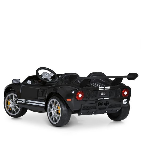 Детский электромобиль Ford GT M 6107EBLR-2 черный, 4 мотора по 90W, Bluetooth, кожа mp-328333 фото