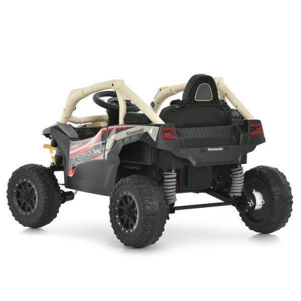 Дитячий електромобіль Джип Баггі Kawasaki JS330EBLR-13 бежевий, 4 мотори по 35W, EVA, екошкіра, MP3, Bluetooth mp-335084 фото