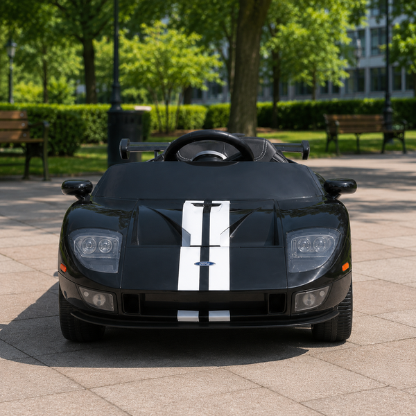 Детский электромобиль Ford GT M 6107EBLR-2 черный, 4 мотора по 90W, Bluetooth, кожа mp-328333 фото