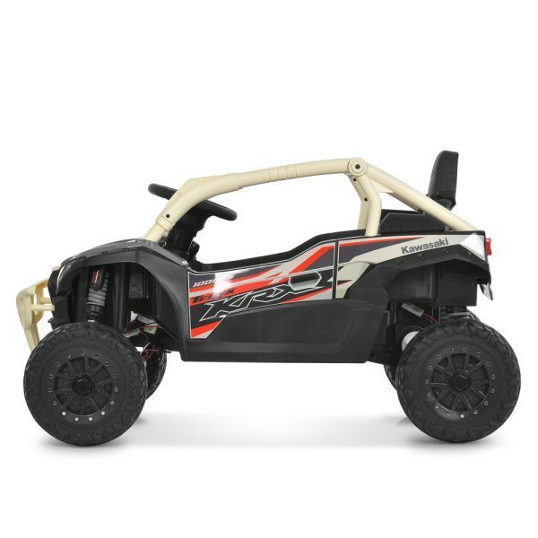 Дитячий електромобіль Джип Баггі Kawasaki JS330EBLR-13 бежевий, 4 мотори по 35W, EVA, екошкіра, MP3, Bluetooth mp-335084 фото
