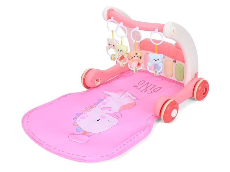 Каталка-ходунки 2в1 1008-1009, с ковриком, музыка, свет, 2 цвета bab-391605 фото