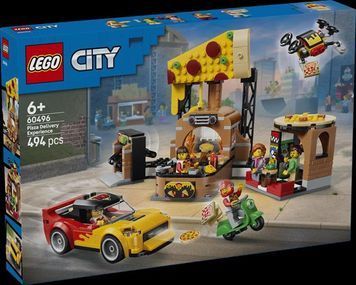 Конструктор LEGO&reg; City Доставка пиццы с различными транспортными средствами, 494 детали afk-186950 фото