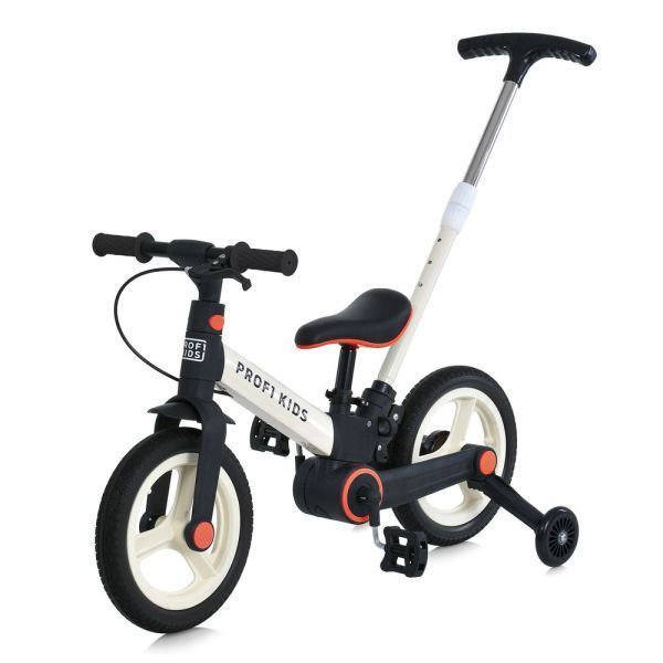 Велосипед-трансформер PROFI KIDS 12 д. MB 1021-2 3в1, 2 колеса,гума (антипрокол), стал.рама, кермо,білий, нейлон.вилка, обід РР, ексцентрик сид, бат.ручка, складний mp-303306 фото
