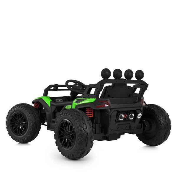 Багги M 6073EBLR-5 2, 4G на радиоуправлении, 2*12V7AH, 4*35W, USB, BLUETOOTH, EVA, музыка, свет, кожа, зеленый mp-308888 фото
