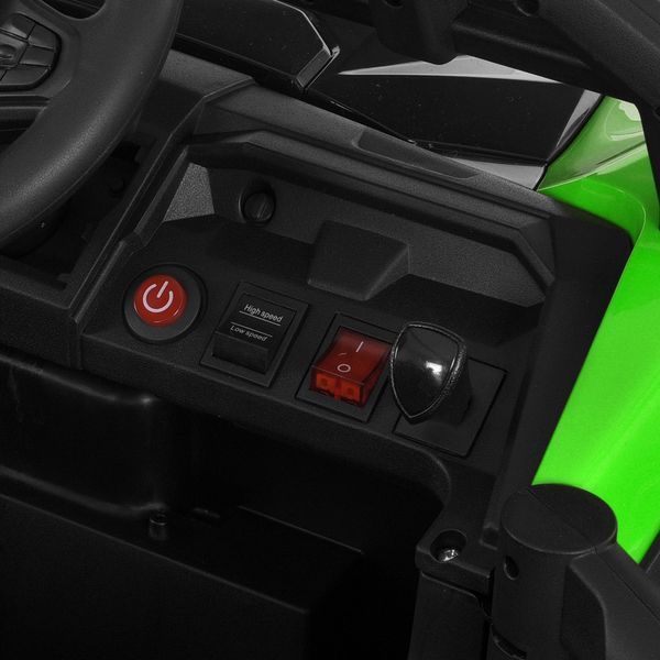 Багги M 6073EBLR-5 2, 4G на радиоуправлении, 2*12V7AH, 4*35W, USB, BLUETOOTH, EVA, музыка, свет, кожа, зеленый mp-308888 фото