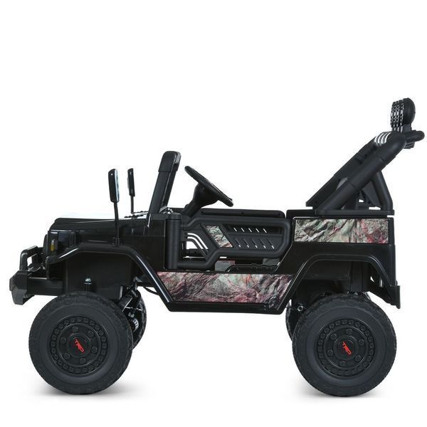 Детский электромобиль Джип Toyota FJ Cruiser 2566AEBLR-18 двухместный, 4 мотора по 35W, EVA, кожа, MP3, USB, Bluetooth, камуфляжно-коричневый mp-317641 фото