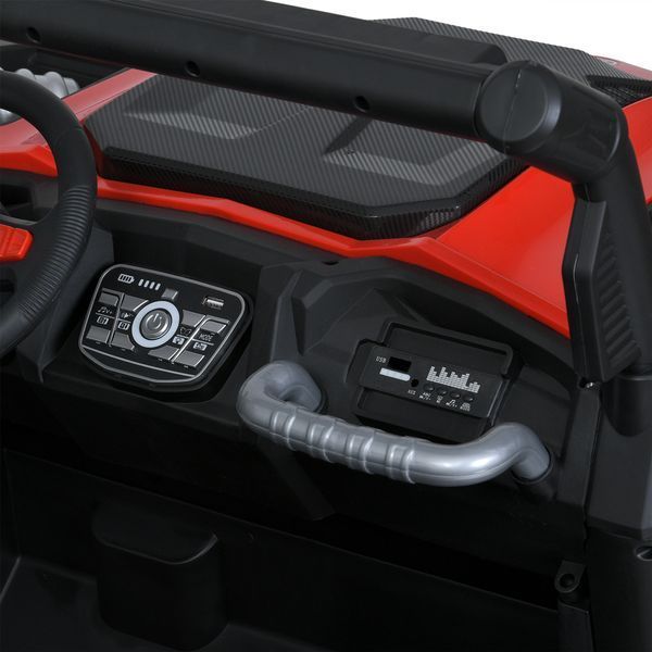 Джип M 6019EBLR-3 2, 4G на радиоуправлении, 2*12V12AH, 4*45W, MP3, USB, TF, BLUETOOTH, EVA, APP, шкіра, музыка, свет, червоний mp-304787 фото