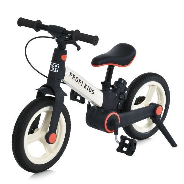 Велосипед-трансформер PROFI KIDS 12 д. MB 1021-2 3в1, 2 колеса,гума (антипрокол), стал.рама, кермо,білий, нейлон.вилка, обід РР, ексцентрик сид, бат.ручка, складний mp-303306 фото