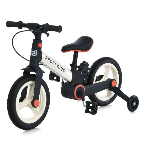 Велосипед-трансформер PROFI KIDS 12 д. MB 1021-2 3в1, 2 колеса,гума (антипрокол), стал.рама, кермо,білий, нейлон.вилка, обід РР, ексцентрик сид, бат.ручка, складний mp-303306 фото