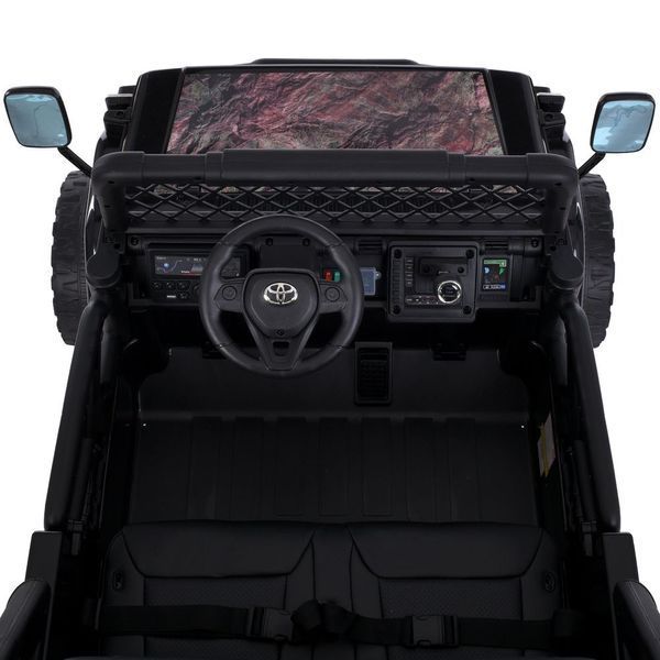 Детский электромобиль Джип Toyota FJ Cruiser 2566AEBLR-18 двухместный, 4 мотора по 35W, EVA, кожа, MP3, USB, Bluetooth, камуфляжно-коричневый mp-317641 фото