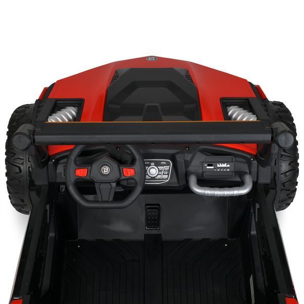 Джип M 6019EBLR-3 2, 4G на радиоуправлении, 2*12V12AH, 4*45W, MP3, USB, TF, BLUETOOTH, EVA, APP, шкіра, музыка, свет, червоний mp-304787 фото