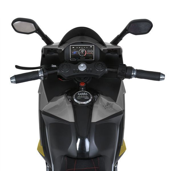 Мотоцикл M 6013EL-11 24V 1шт 2акум12V9A, 1мот150W, MP3, USB, BLUETOOTH, TF, EVA, шкіра, музика, світло, сірий mp-304821 фото