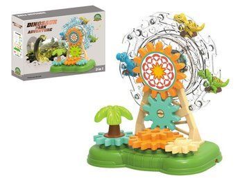Конструктор електричний Dinosaur Park 2в1, світло і звук, з шестернями FY915239 bab-389464 фото