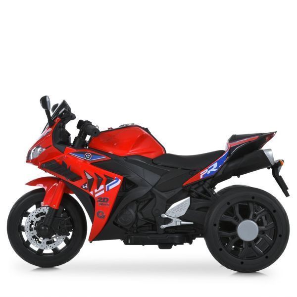 Детский мотоцикл BMW S1000RR M 6273EL-3 красный, 2 мотора по 35W, EVA, кожа, Bluetooth, MP3, USB mp-328104 фото