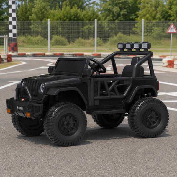 Джип M 6065EBLR-2 2.4G на радіокеруванні, 1акум24V7AH, 2мотора45W, BLUETOOTH, EVA, музика, шкіра, світло, чорний mp-308891 фото