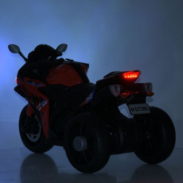 Детский мотоцикл BMW S1000RR M 6273EL-3 красный, 2 мотора по 35W, EVA, кожа, Bluetooth, MP3, USB mp-328104 фото