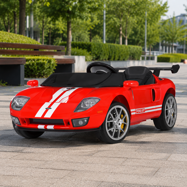 Детский электромобиль Ford GT M 6107EBLR-3 красный, 4 мотора по 90W, Bluetooth, кожа mp-328334 фото