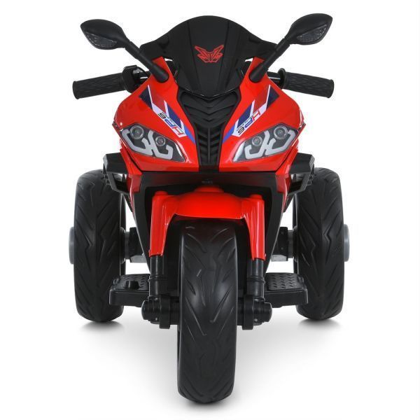 Детский мотоцикл BMW S1000RR M 6273EL-3 красный, 2 мотора по 35W, EVA, кожа, Bluetooth, MP3, USB mp-328104 фото